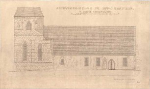 Fischer, Theodor; Brackenheim; Johanneskirche, Renovierung - Äußere Nordseite (Ansicht)
