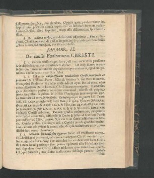 Membr. II. De causis Exaltationis Christi.