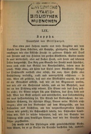 Gesammelte Schriften. 5, Dramaturgische Blätter (Fortsetzung). Kritiken