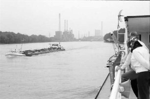 Rheinau/Altrip: Blick vom Schiff, Industriewerk