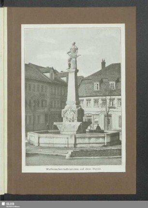 Waffenschmiedebrunnen auf dem Markt