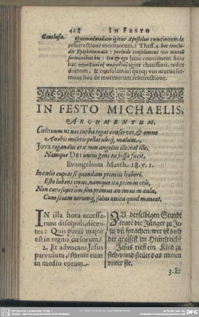 In Festo Michaelis