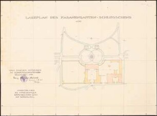 Fasanenschlösschen, Karlsruhe: Lageplan 1:500