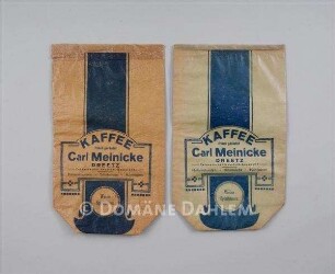 Zwei Papiertüten "Carl Meinicke - Kaffee"