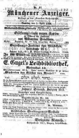 Neueste Nachrichten aus dem Gebiete der Politik. 1865, [a] = Münchener Anzeiger, 4 - 6
