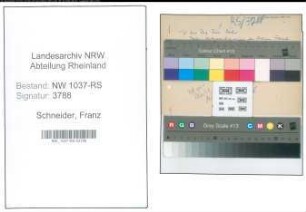 Entnazifizierung Franz Schneider , geb. 08.01.1893 (Lehrer)