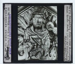 Magdeburg, Dom : Innenansicht, Chorumgang, Relief mit Marienfigur