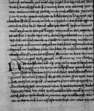 Blatt 90r mit Text und Wasserzeichen (Ausschnitt)