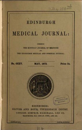 Edinburgh medical journal, 1873/75