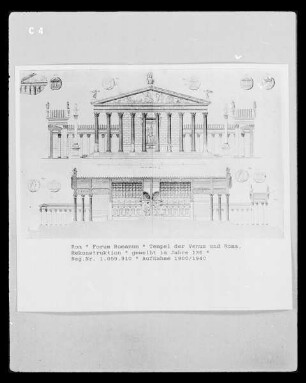 Rom, Forum Romanum, Tempel der Venus und Roma