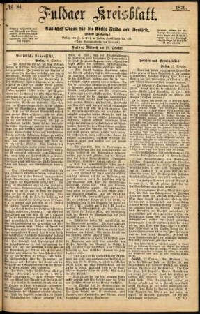 Ausgabe vom Mittwoch, den 18. Oktober 1876.