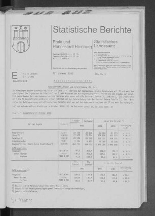 Bauhauptgewerbe 1991 : Lfd. Nr. 5