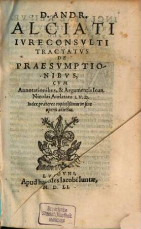 Tractatus de praesumptionibus
