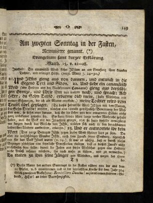 149-155, Am zweyten Sonntag in der Fasten