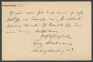 Brief an B. Schott's Söhne : 19.08.1901