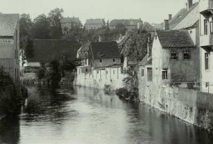 Döbeln, Stadt : Döbeln. Wohnhäuser an der Mulde