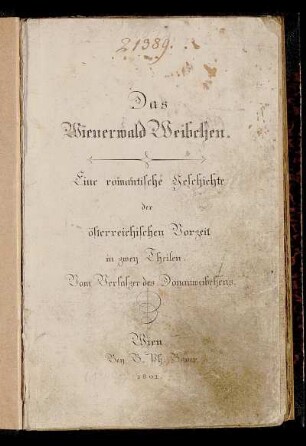 [1]: Das Wienerwald Weibchen. [1]