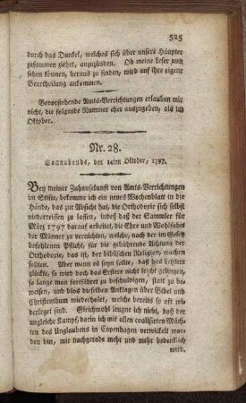 Nr. 28. Sonnabends, den 14ten Oktober, 1797.