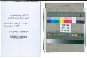 Entnazifizierung Heinrich Leuchter , geb. 20.04.1903 (Steuerinspektor)