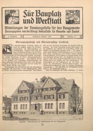 Oberamtssparkasse und Oberamtspflege Leutkirch