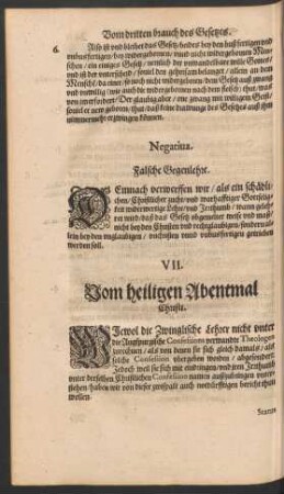 VII. Vom heiligen Abentmal Christi.