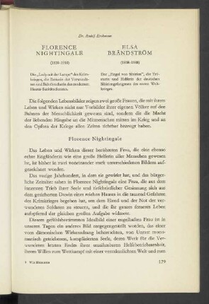 Florence Nightingale, Elsa Brandström