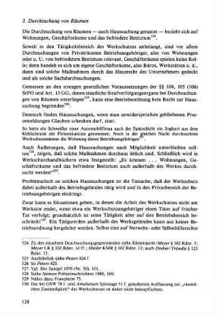 3. Durchsuchung von Räumen