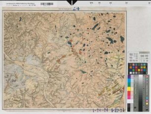 Rheinprovinz Westfalen (Provinz) geologische Karte der Rheinprovinz und der Provinz Westfalen auf Grundlage der v. Dechenschen Geologischen Karte und der Königlichen Generalstabs Karte 24. Sektion Koblenz
