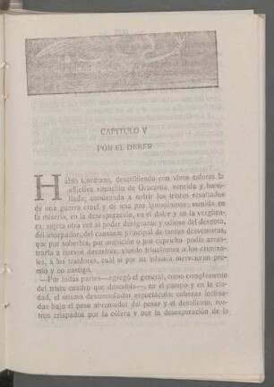 Capítulo V - Por el deber