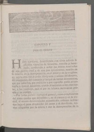 Capítulo V - Por el deber