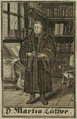 Bildnis Martin Luthers - Erinnerungsblatt zum 200. Jahrestag der Augsburger Konfession (oben)