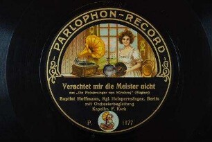 Verachtet mir die Meister nicht : aus "Die Meistersinger von Nürnberg" / (Wagner)