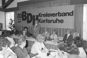 Bund Deutscher Hirngeschädigter BDH Kreisverband Karlsruhe. Feier zum 30jährigen Jubiläum im Clubhaus des VfB Südstadt