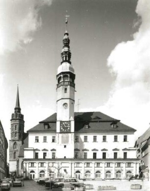 Bautzen, Fleischmarkt 1. Rathaus (1729-1732; J. C. Naumann). Straßenfront