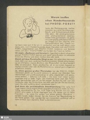 Warum kauften schon Hunderttausende bei Photo-Porst?
