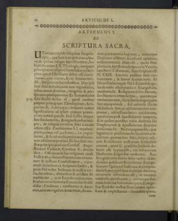 Articulus I. De scriptura scara.