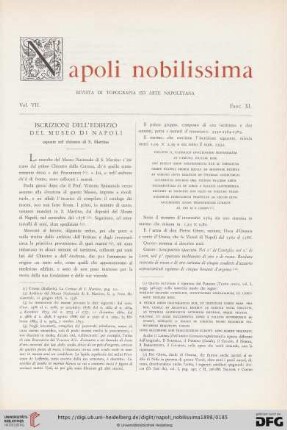Iscrizioni dell'edifizio del Museo di Naoli esposte nel chiostro di S. Martino