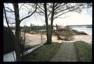 Hochwasserkatastrophe Weserwehr Hemelingen