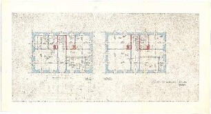 Döllgast, Hans; Marktbreit; Pfarrhof - EG und OG (Grundrisse)