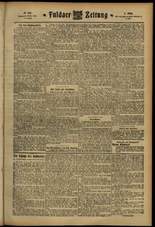 Zweite Ausgabe vom Montag, den 28. Oktober 1912.
