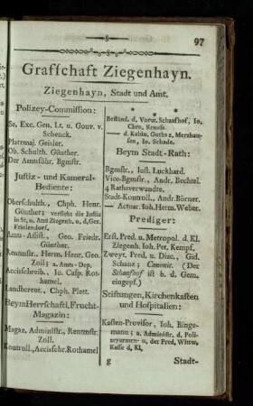 Grafschaft Ziegenhayn
