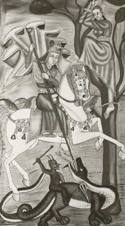 St. Georg tötet den Drachen
