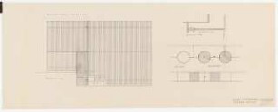 Garten am Schaumainkai, Frankfurt/Main: Detailplan Pergola 1:10