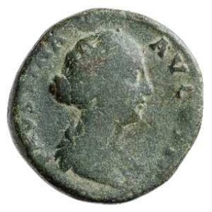 Münze, Sesterz, 145 - 161 n. Chr.