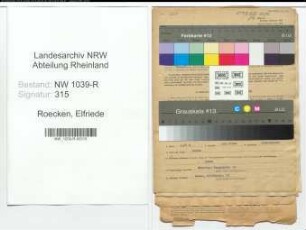 Entnazifizierung Elfriede Roecken , geb. 08.09.1912 (Buchhalterin)