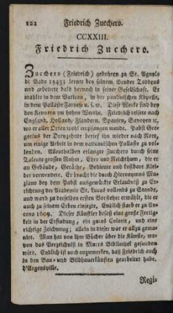 CCXXIII. Friedrich Zucchero