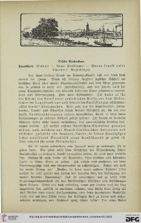 Trübe Rückschau