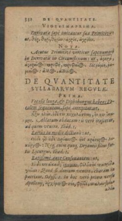 De Quantitate Syllabarum Regulae.
