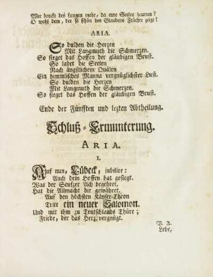 Schluß-Ermunterung