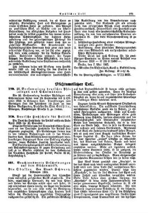 55. Versammlung deutscher Philologen und Schulmänner : [Nichtamtlicher Teil]